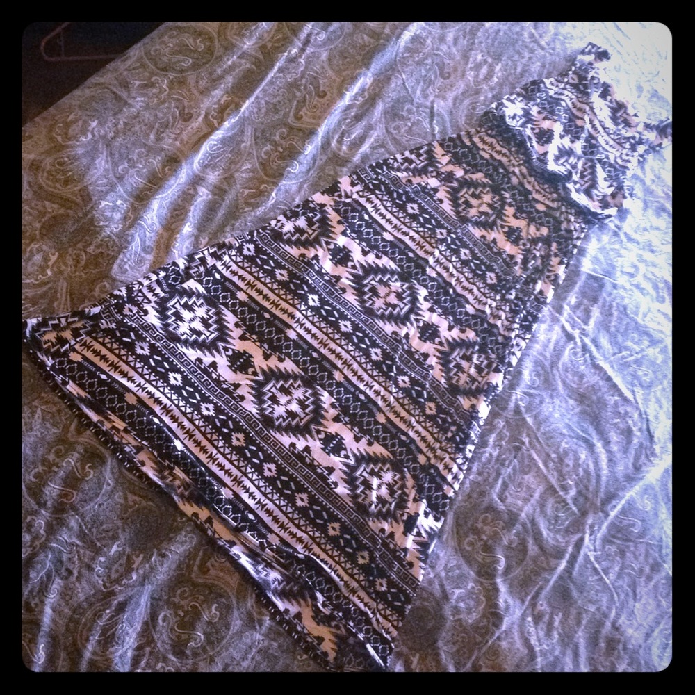 Patterned maxi dress